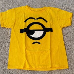Kids Yellow Graphic Minion-Inspired T-Shirt, size S